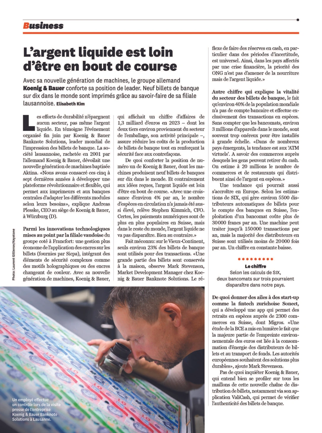 PME Magazine — L'argent liquide est loin d'être en bout de course
