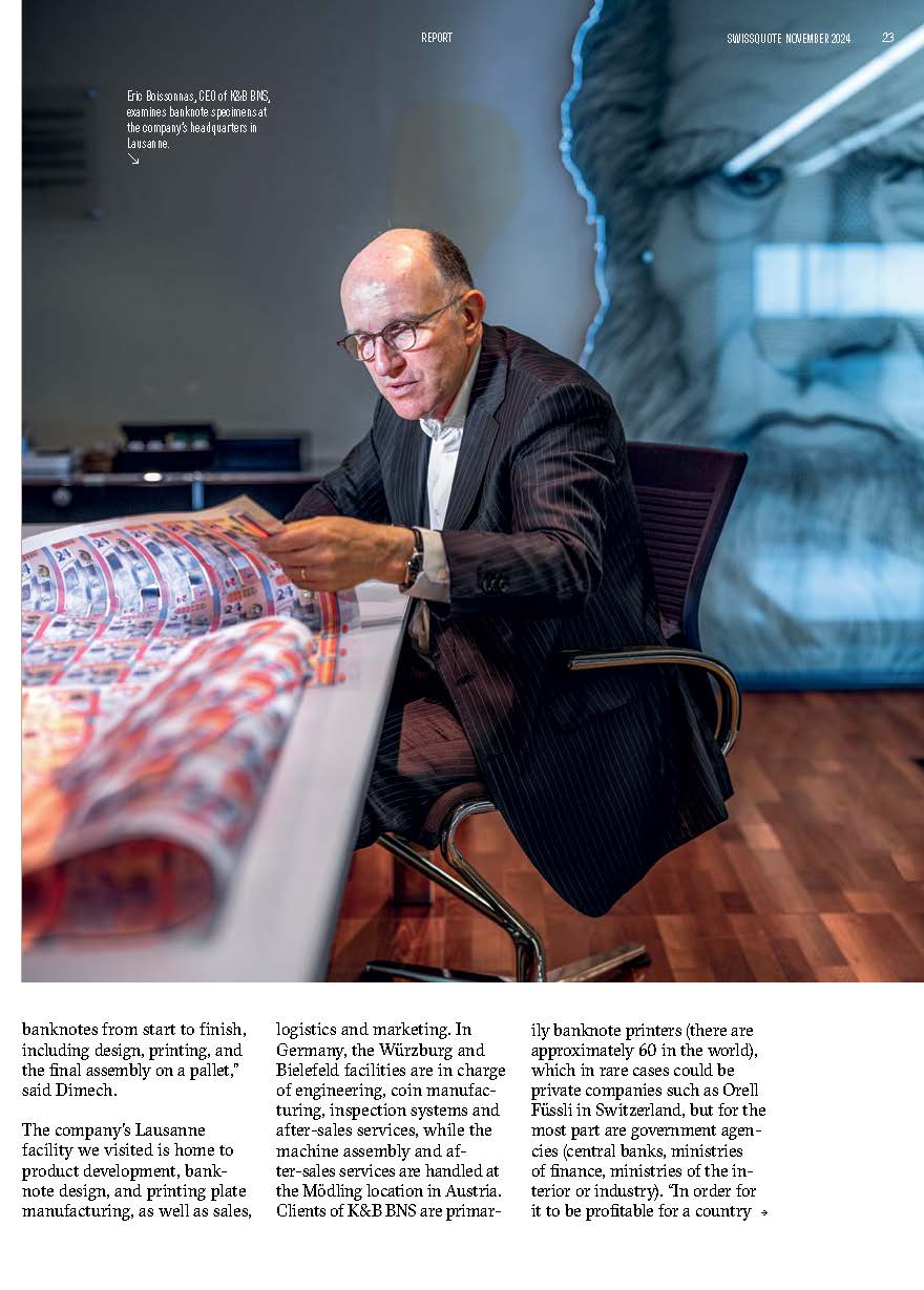 Swissquote Magazine — reportage Koenig & Bauer page 3