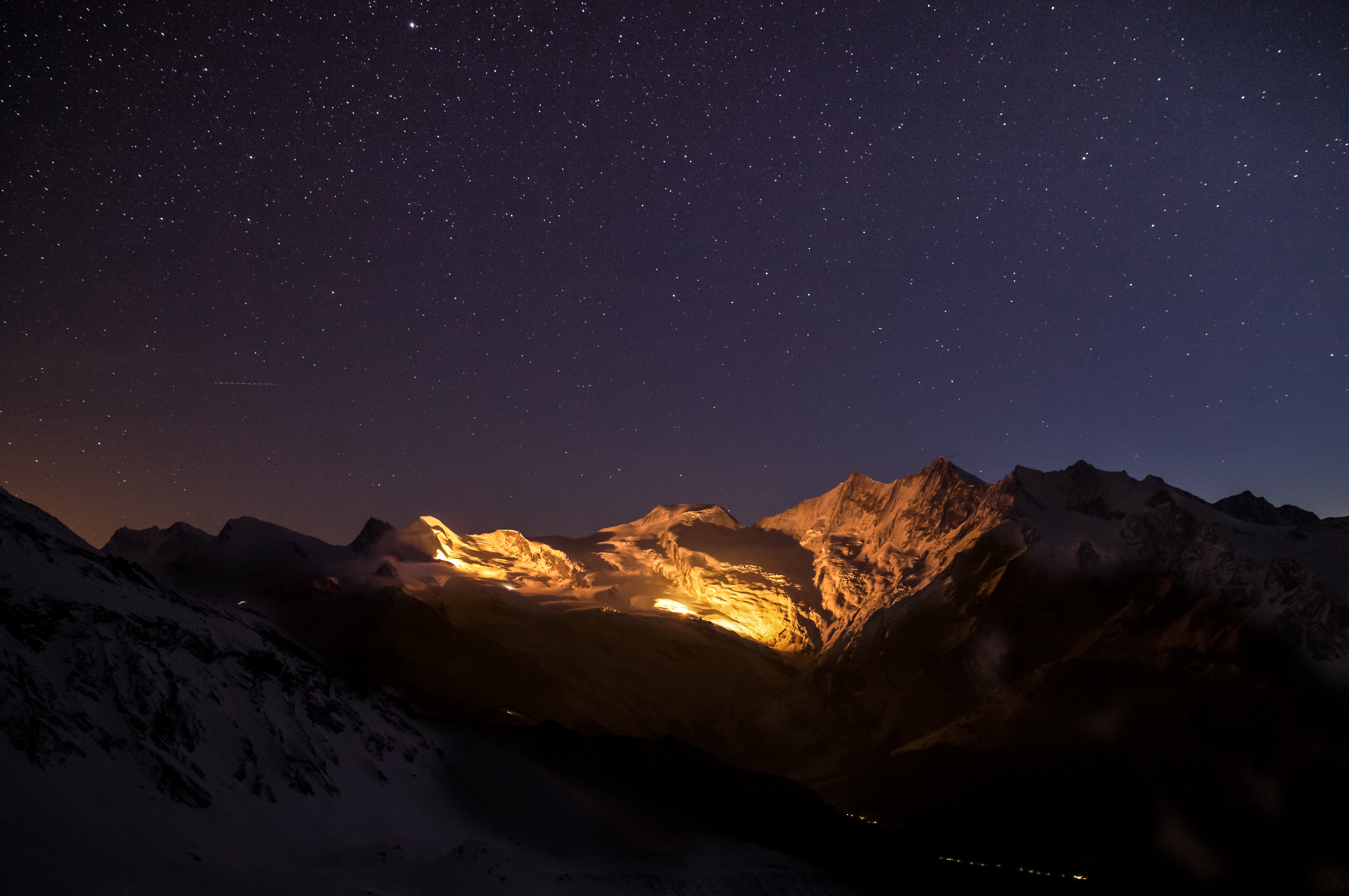 Bietschhorn illuminé — Valais